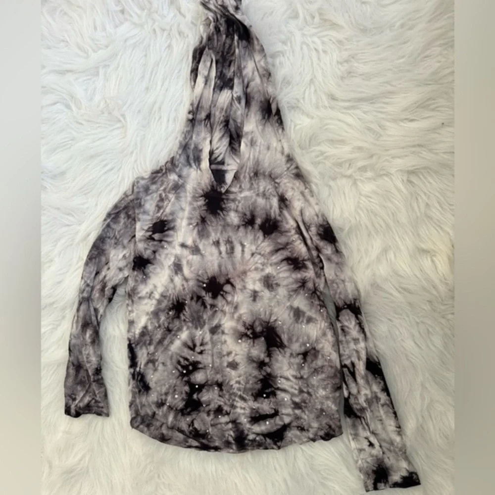 Justice Monochrome Tie-Dye hoodie Top